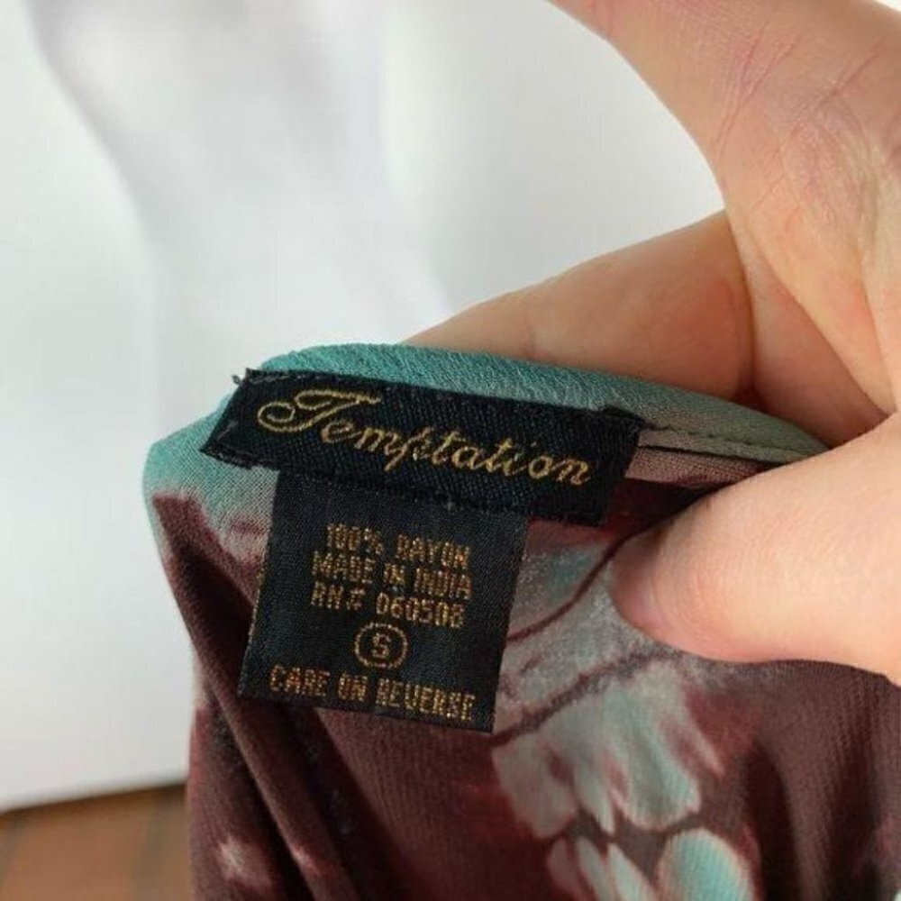 Temptation dress size S tie dye handkerchief hem Y2k mermaid vintage - Picture 7 of 9